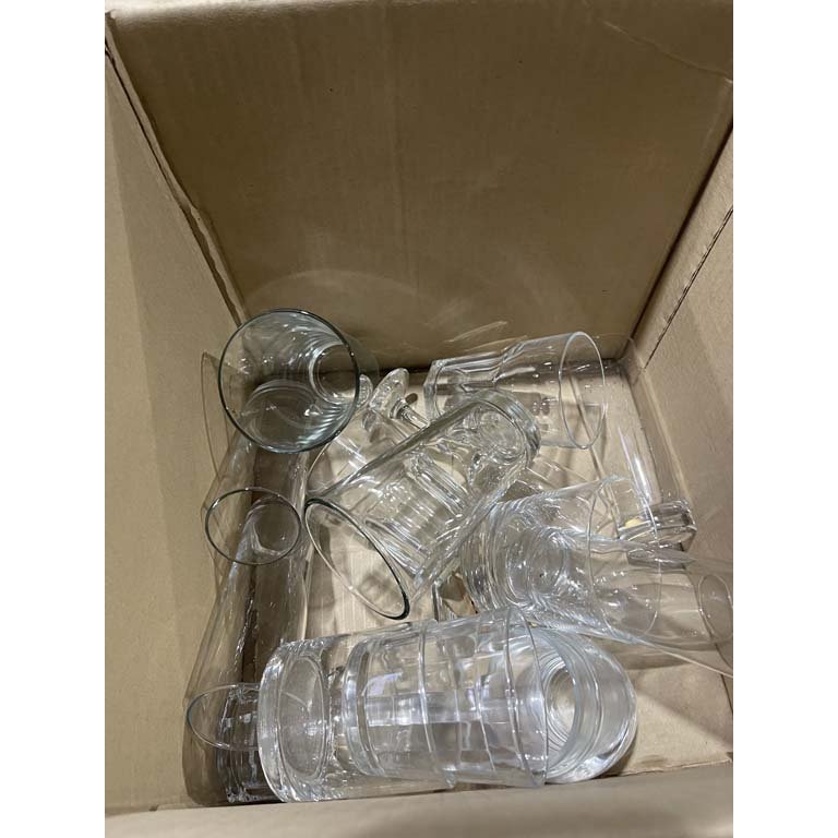Lote de Vasos de Vidrio Transparentes Varios Diseños