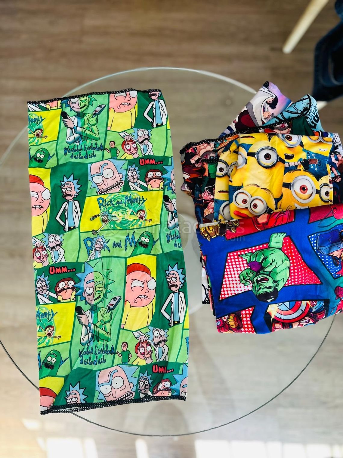 Tubos de Tela Estampados Personajes Dibujos Animados
