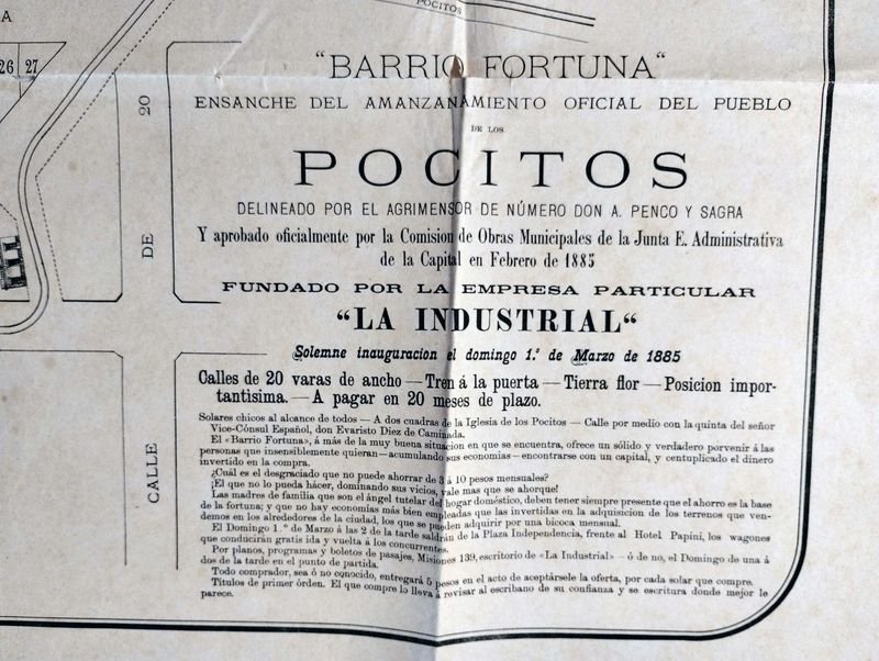 Póster del ensanche de Pocitos, Uruguay (1885) - imagen 2