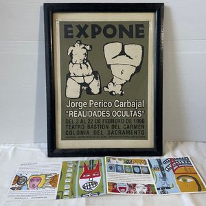 Exposición "Realidades Ocultas" de Jorge Perico Carbajal: Afiche y Librillo - imagen 1