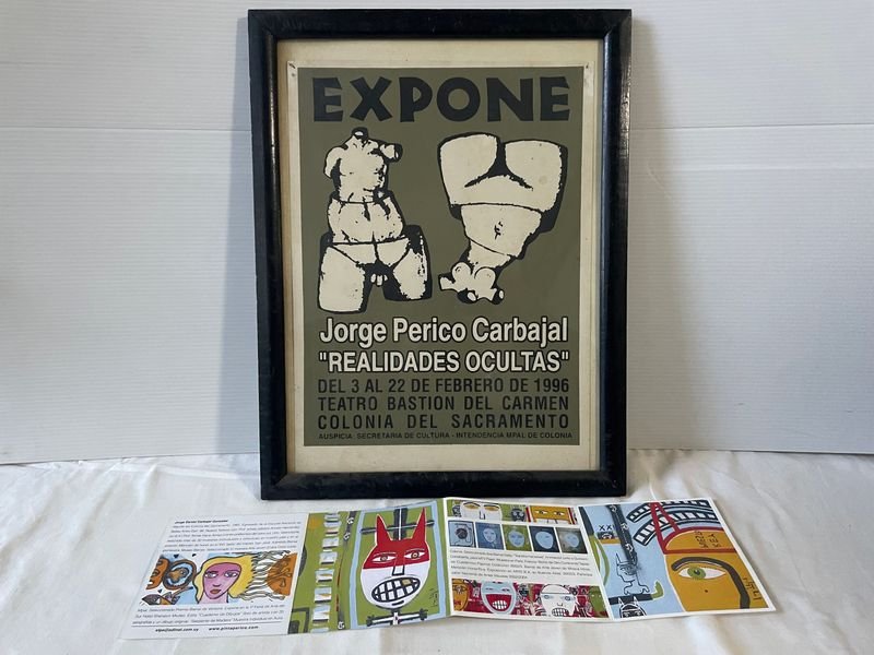 Exposición "Realidades Ocultas" de Jorge Perico Carbajal: Afiche y Librillo