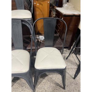 Juego de 4 Sillas de Metal con Asiento Tapizado Delfino Álvarez - imagen 2