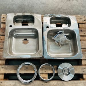 Lote anterior: Lote de 3 Bachas de Acero Inoxidable y Papelera de Mesada