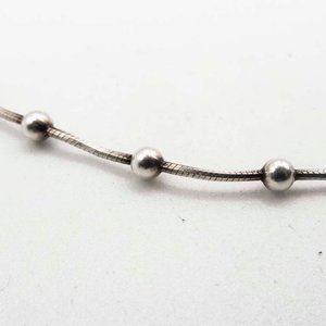 Cadena de Plata con Bolitas - 44 cm - imagen 2