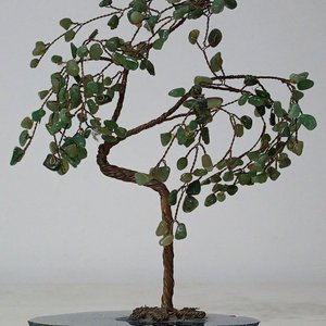 Árbol de la Vida Feng Shui con Hojas de Aventurina Verde y Base de Ágata - imagen 3