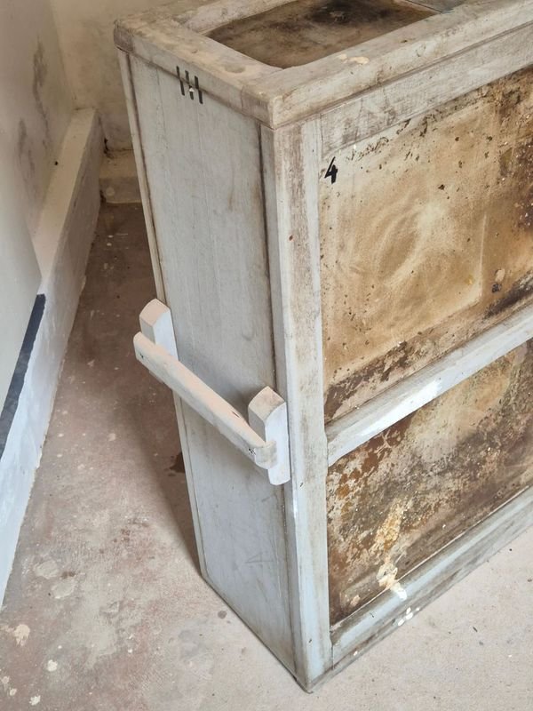 Cajón de Madera Transportadora o Embalaje de Obras de Artes en Madera Rustica con Tapa - imagen 4
