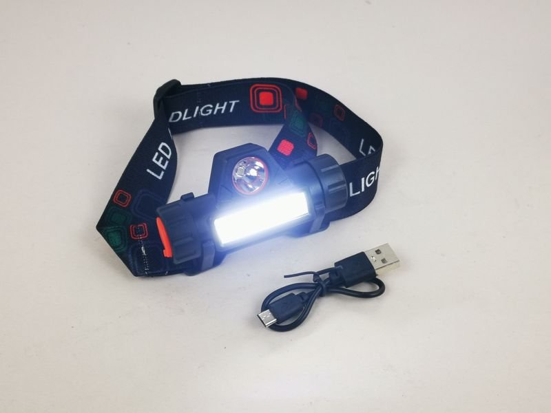 Vincha Minero LED Recargable con Rotación 90°