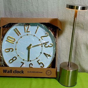 Lote anterior: Reloj de Pared y Lámpara Táctil Metálica