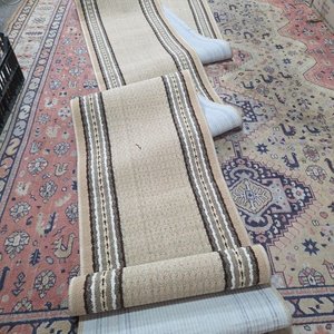 Caminero Beige con Rayas Marrones y Blancas - 10.20m x 28cm - imagen 5