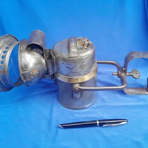 Antiguo Farol de Minero a Carburo Inglés The Premier Lamp & Engineering Co. Ltd. - imagen 13