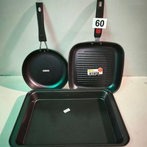 Lote anterior: Set de Cocina: Asadera, Sartén y Plancha de Carne