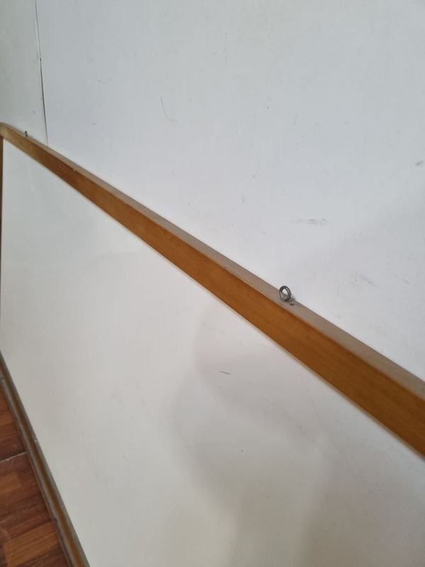 Pizarra Para Marcadores Blanco y Madera - imagen 4