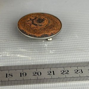 Conjunto de Joyero Redondo y Despojador en Bronce Dorado - imagen 10