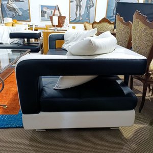 Sofá Italiano de Diseño Formenti Wave en Cuero Bicolor - imagen 6