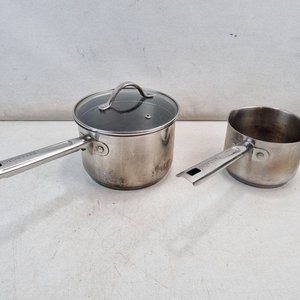 Lote siguiente: Set de 2 Ollas Bellagio Cookware Acero Inoxidable con Tapa de Vidrio