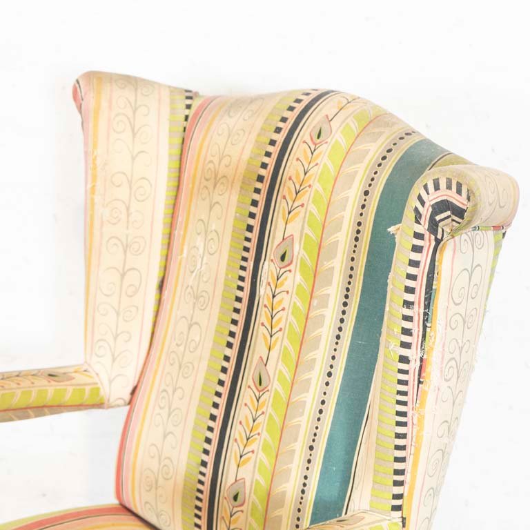 Sillón tapizado en tela de varios colores para retapizar - imagen 3