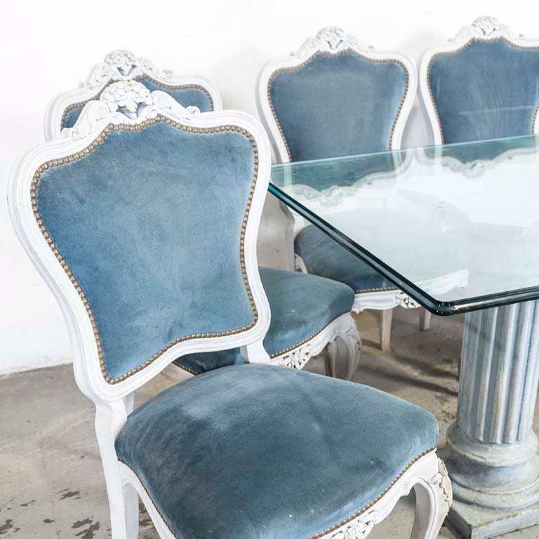Mesa de comedor y sillas estilo Luis XV - imagen 2