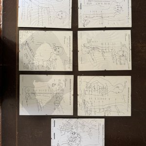 Lote de 7 Láminas Ilustradas de Meridianos y Puntos de Acupuntura - imagen 7