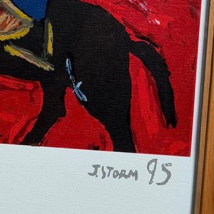 Serigrafía "La Manguera Roja" de Juan Storm, Edición 85/100 - imagen 4