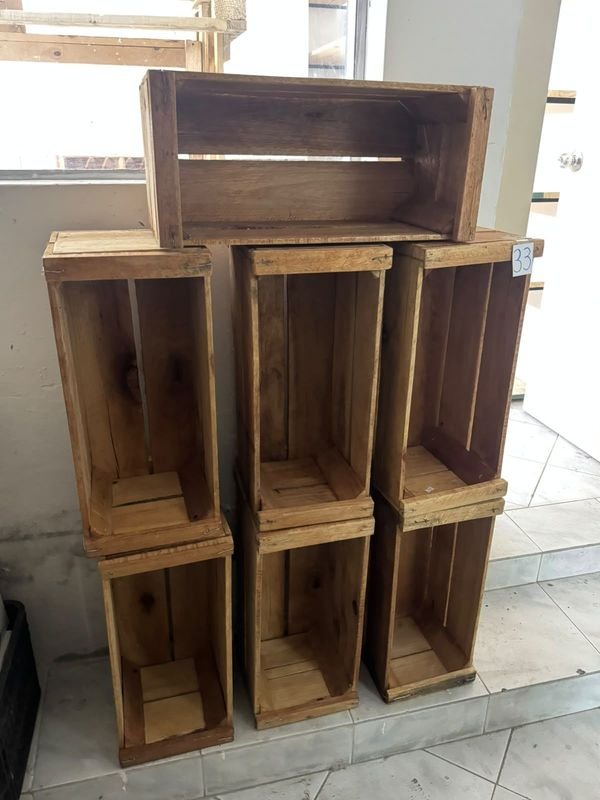 10 Cajones de Madera Pequeños Nuevos