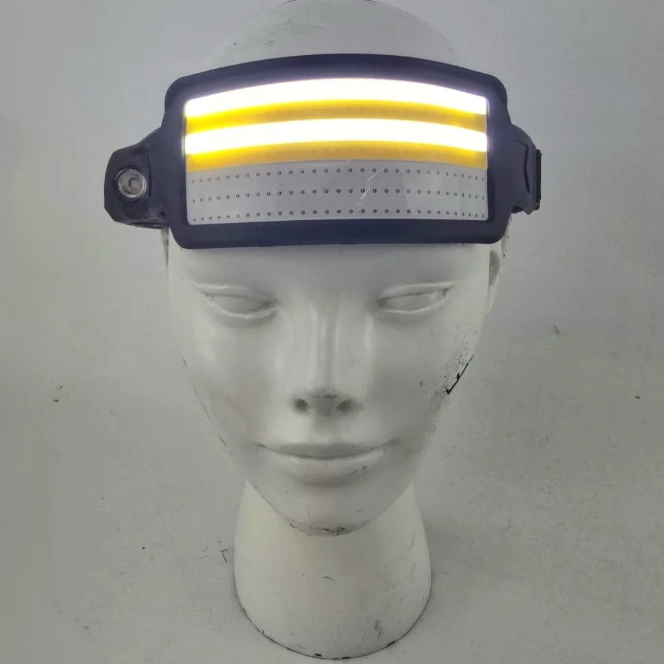 Linterna de cabeza recargable con sensor y baterías - imagen 8