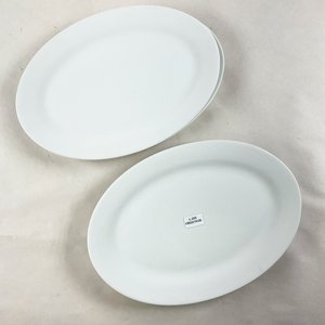 Juego de 4 Fuentes Ovales Blancas Selecta Porcelain 30 cm - imagen 2