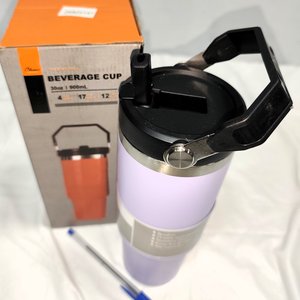 Vaso Térmico de Acero Violeta 900ml con Tapa y Pico - imagen 3