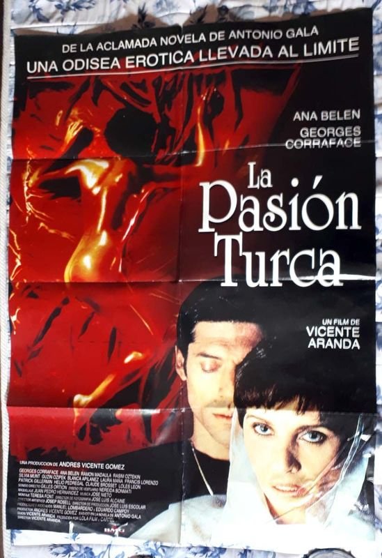 Poster Original "La Pasión Turca" (1994) - Ana Belén, Vicente Aranda