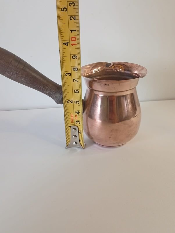 Cafetera Turca en Cobre Pulido - Raridad para Coleccionistas - imagen 4