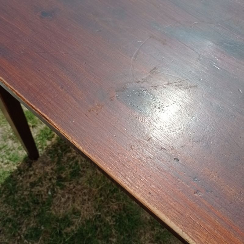Mesa rectangular de madera para hogar - imagen 2
