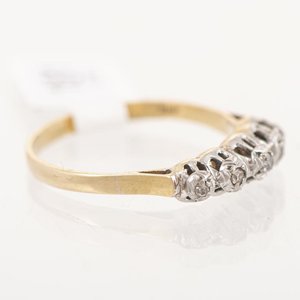 Anillo de Oro 18k con 5 Brillantes - imagen 2