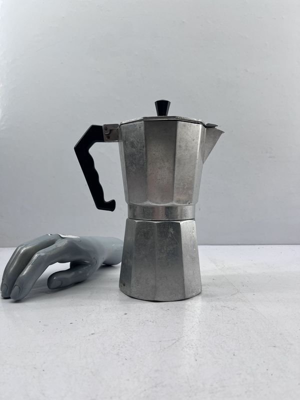 Cafetera Italiana Antigua de Aluminio para Café