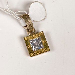 Colgante de Plata con Piedra y Logo Bulgari - imagen 3
