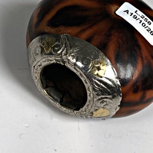 Mate Galleta con Virola y Bombilla de Plata y Oro - imagen 4