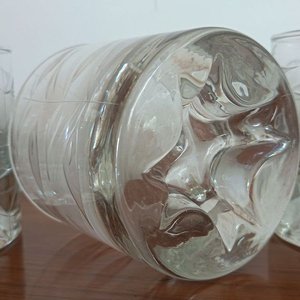 Set de 6 Vasos de Whisky Tallados con Diseño de Hojas - imagen 4