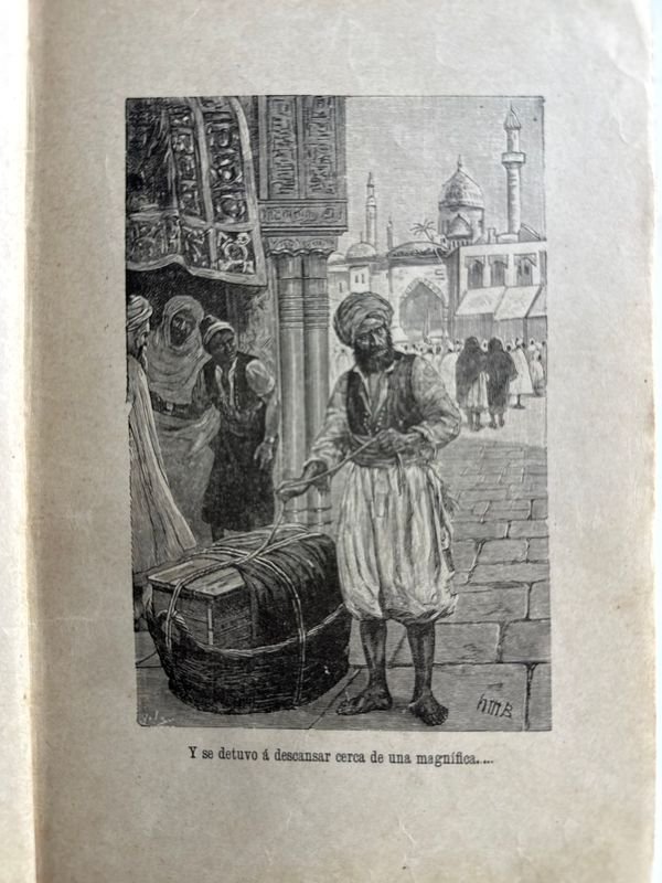 Libro de viajes antiguos con ilustraciones en Madrid - imagen 3
