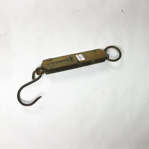 Balanza de Colgar Antigua Salter's Improved en Bronce y Metal - 24 Onzas - imagen 1