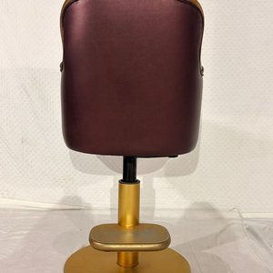 Butaca de Casino Giratoria 360°, Base Metálica Dorada - imagen 2