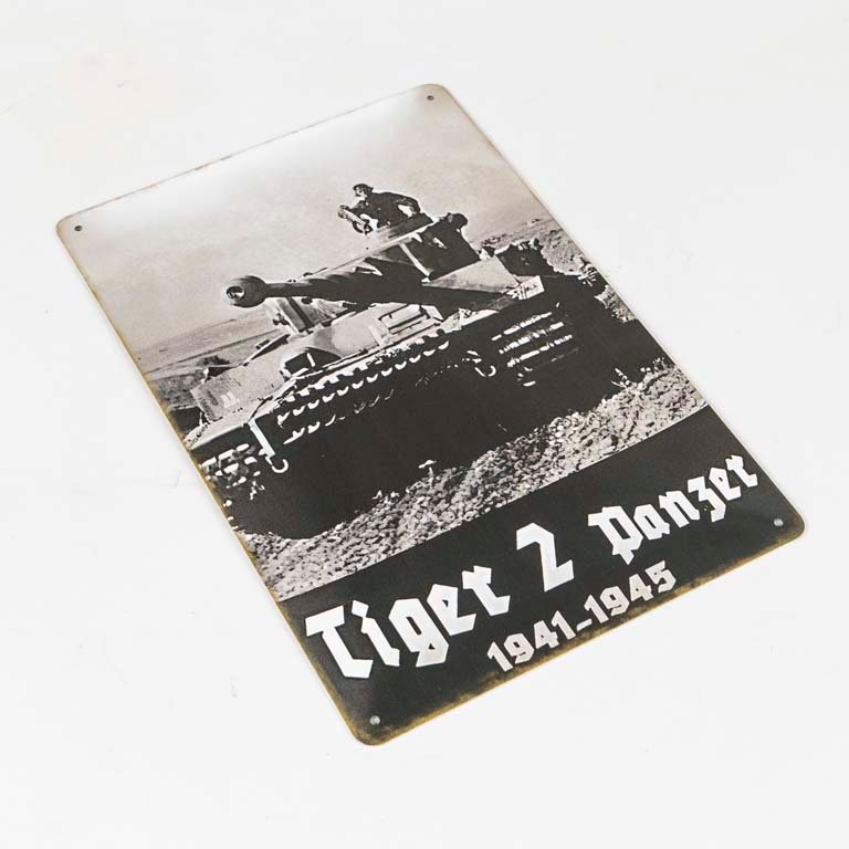 Lote siguiente: Chapa litografiada de Tanqie Tiger Z panzr 1941-1945