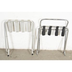 Par de Portavalijas Plegables: Uno de Aluminio y Otro Cromado - imagen 3