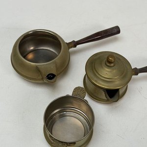 Set de Cafetera Italiana Antigua y Sartén con Agarraderas de Madera - imagen 7