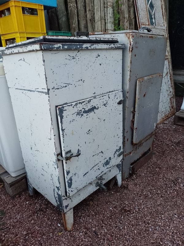 Heladeras antiguas de latón y madera para venta - imagen 2