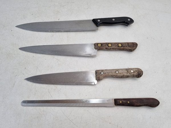 Set de 4 Cuchillos de Cocina Tramontina Acero Inoxidable con Mangos de Madera y Baquelita - imagen 1
