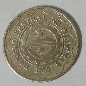 Moneda de 5 Piso de Filipinas, Año 2001, Emilio Aguinaldo - imagen 2