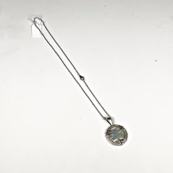 Colgante Nacar con Libélulas y Cadena