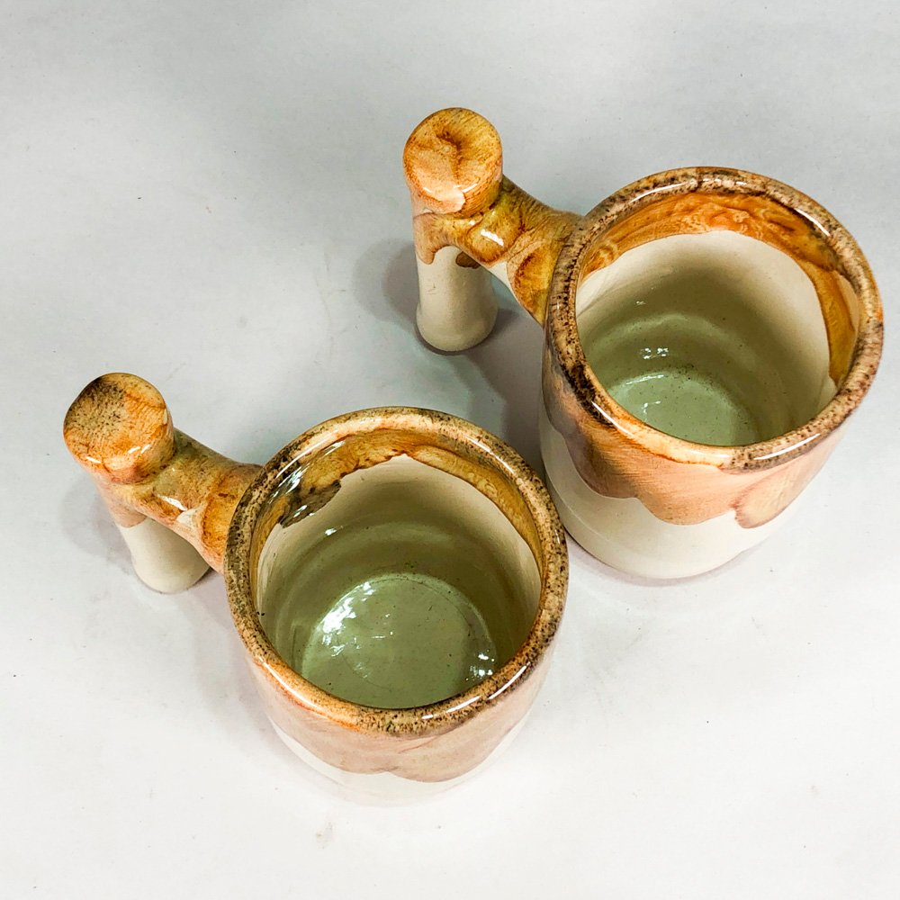 Tazas de cerámica esmaltada en buen estado - imagen 3