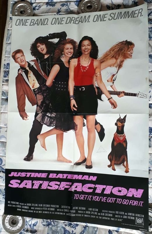 Poster de Cine "Satisfacción" (1988) con Julia Roberts y Debbie Harry