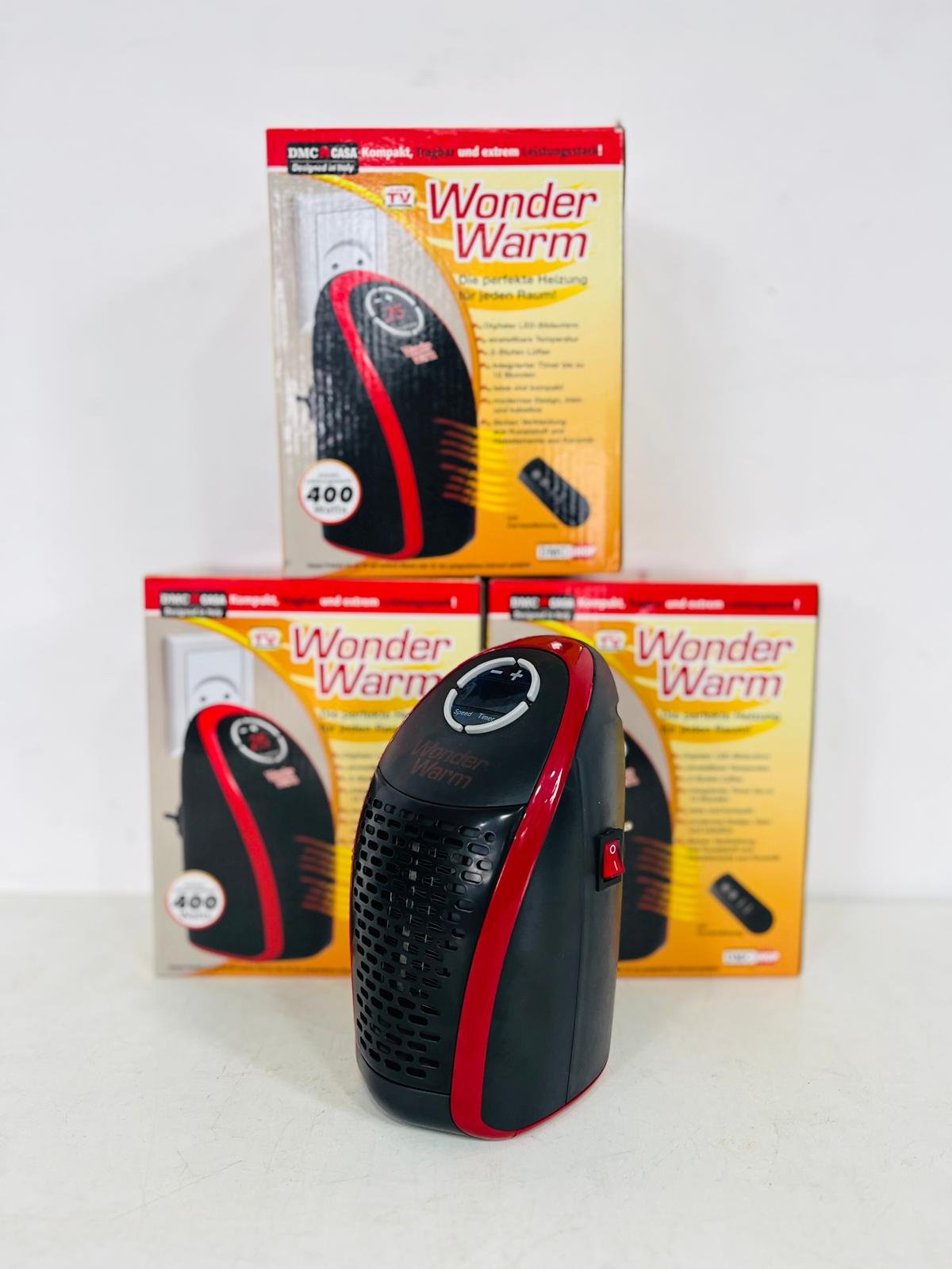 Lote de 3 Mini Caloventiladores Wonder Warm - Funcionan
