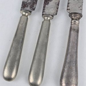 Set de 3 Cuchillos de Mesa Alemanes con Marcas de Fábrica - imagen 4