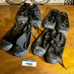 8 Pares de Championes Negros de Lona para Niños - imagen 5